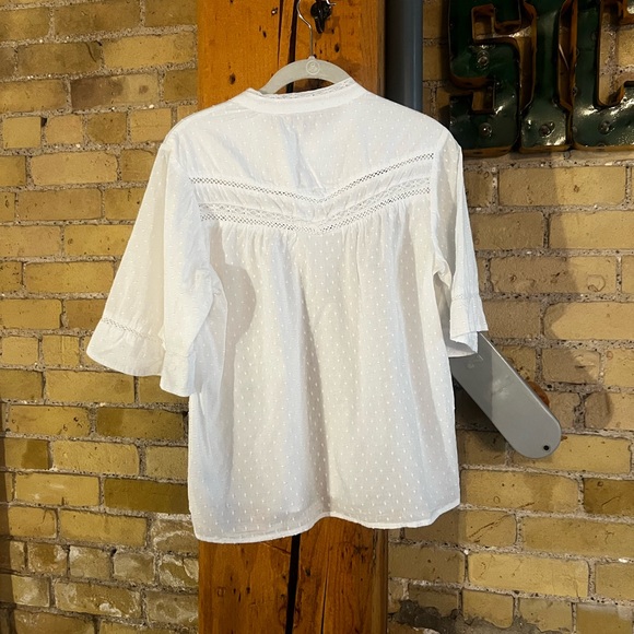 Faherty Rhoda Top in White - Picture 6 of 6